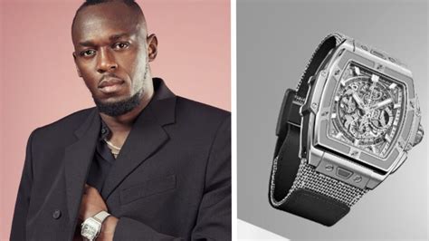 Usain Bolt Models  Million Dollar Watch for Hublot